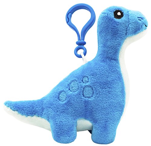 Scentco Dino Dudes Backpack Buddies: Brontosaurus - Raspberry Scented Plush Dinosaur Clips