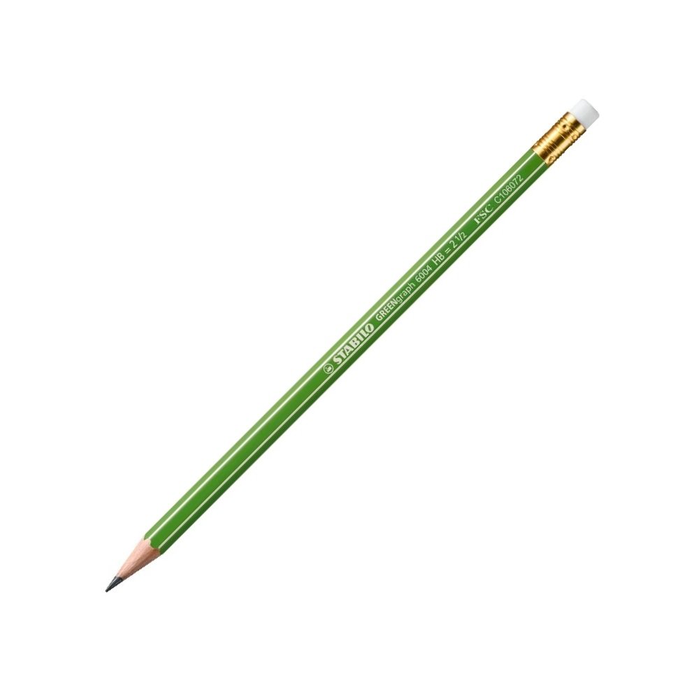 STABILO GREENgraph - FSC-Certified Graphite Pencil - Pack of 1 - HB