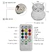 Night Light for Kids, Remote Control and Tap Control Night Light with Soft Silicone Cute Owl Rechargeable 9-Color Dimmable Night Light for Nursery, Bedroom, Living Room