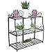 Sunnydaze 3-Tier Metal Iron Plant Stand with Scroll Designthumb 1