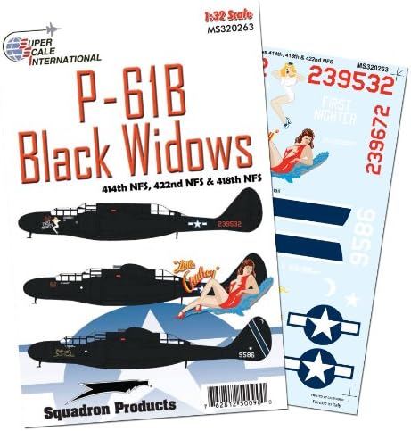 P-61Bs of The 414th/418th/422nd NFS Decals