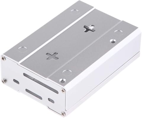 H HILABEE Caja Protectora De Aluminio Caja De Cubierta De Metal para - Gris