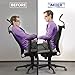 Tadge Goods Lumbar Support Lower Back Cushion Pillow - Great Straps for Office Chair and Car - for Sciatic Nerve Pain Relief | Thick, Comfortable 100% Memory Foam | Ergonomic, Orthopedic Design