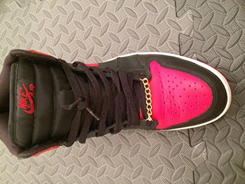 Set of Gold Chain Lace Locks for Sneakers By Peelco Street Heat Edition (Cuban Link)
