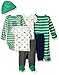 Carter's Baby Boys' 7-Piece Bodysuit Set, Green Dino, 3 Months