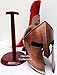 Hanzlacollection Medieval Armor King Leonidas Greek Spartan 300 Roman Helmet on Wooden Stand