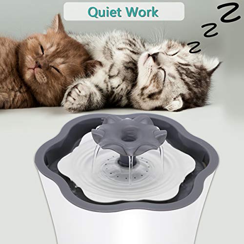 Cat Water Fountain 67oz Intelligent Power Off Automatic Pet Drinking Water Dispenser for Cats Dogs Small Animals, Filter Includes - Thumbnail 5