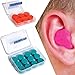 Silicone Putty Moulded Ear Plugs by Sleepytime,Blue Soft Sticky Plugs Which Mould Into Your Ear For Effective Noise Reduction In Plastic Case (12, Blue)