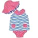 Gerber Baby Girls' 3-Piece Dress Set, Waves, 6-9 Months