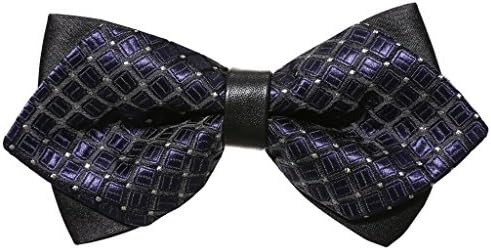 Someties Men's Pattered Formal Pre-Tied Bow Ties Polyester Tuxedo &amp; Wedding Adjustable Bowtie