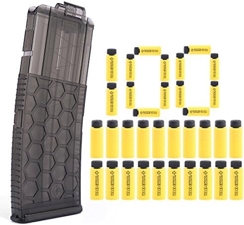 FenglinTechWorker Magazine 12-Dart Short Darts Quick Reload Clip with 100 Short darts for Nerf Retaliator/Nerf Longshot/Nerf Alpha Trooper - (Style 6)