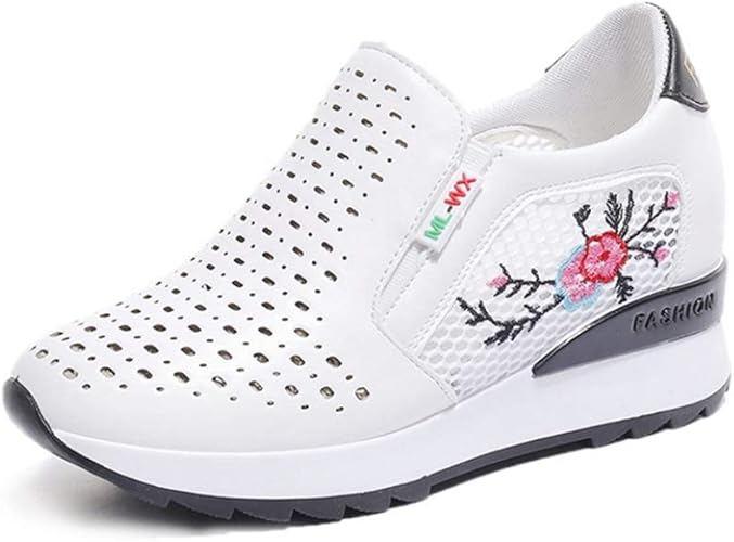 ladies slip on wedge trainers