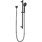 Delta Faucet Slide Bar Hand Held Shower with Hose, Black Handheld Shower Head, Slide Bar Hand Shower, Handheld Shower, Detachable Shower Head, Matte Black 51361-BL