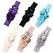 Ever Fairy Chiffon Lace Flower Baby Girls Turban Headband Head Wrap With Pearl