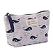 Purcon Portable Large Capacity Print Cosmetic Bag Travel Makeup Bag Toiletry Bags 8.3 x 5.1inch