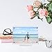 NZQXJXZ 5 Pack Acrylic Picture Frame 5x7, Clear Double Sided Acrylic Photo Frames with Photo Frame Support Stand, Frameless Desktop Display Retail Gift Box Package