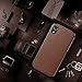 LOHASIC for iPhone XR Case, Premium Leather Slim Fit Flexible Defender Anti-Slip Soft Grip Scratch Resistant Protective Cover Soft Cases Compatible with iPhone XR (2018) 6.1 inch - Brown