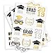 xo, Fetti 2025 Graduation Temporary Tattoos - 48 Foil Styles | New Grad Party Decorations, College Graduate Girls Accessory, High School Senior Gift, Graduation Cap Tassel Decor, Congrats Grad Favor