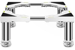 YIYYPT Anti-Skid Washing Machine Base Fridge Stand Multi-Functional Adjustable Base Washer and Dryer Stand Appliance Refrigerator Pedestal Stand with 4/8/12 Stainless Steel Feet