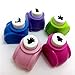 Samto Mini Paper Craft Punch Card Scrapbooking Engraving Kid Cut DIY Handmade Hole Puncher for Festival Papers and Greeting Card Set of 20 with Random Colors and Random Cutting Shape