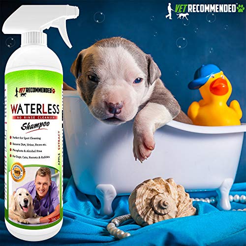 Vet Waterless Dog Shampoo No Rinse Dry Shampoo for Dogs