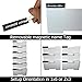 White Wall Mount Hanging File Holder Organizer 6 Pack | Durable Steel Rack, Solid, Sturdy & Wide | for Letters, Files, Magazines & More | Organize The Desktop, Declutter Your Office - Nozzco