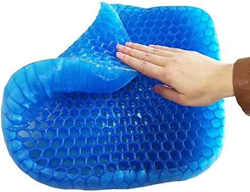 OZMI Memory Seat Cushion, Seat Cushion for The Car Or Office Chair, Honeycomb Design Can Help in Relieving Back Pain & Sciatica Pain(Blue)