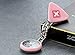 Lancardo 2 Pcs Cute Smile Face Hygienic Protection Pendant Pocket Quartz Nurse Watch (Pink)
