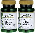 Swanson Premium Full-Spectrum Bitter Melon 500mg -- 2 Bottles each of 60 Capsules