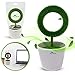 Plant Air Purifier for Desktop Removes Airborne Particles Smoke Air Pollutant Allergen Dust Pollen PM2.5 for Asthma Allergies Smokers Pets Air Cleaner Ionizer Releasing Negative Ions for Home Office