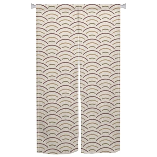 XMJJKUF Long Japanese Noren Doorway Curtain Traditional Japanese Style Door Curtain Tapestry Wave Printed Window Treatment Polyester for Wall Hanging Room Divider Home Decor,34"x 48" at Amazon