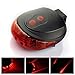 Ultra Bright Bicycle Tail Light Laser Light Waterproof Safety Warning Rear Light Red LED Back Light Flashlight Lamp for Mountain Bike 2 Laser 5 LED 7 Modes