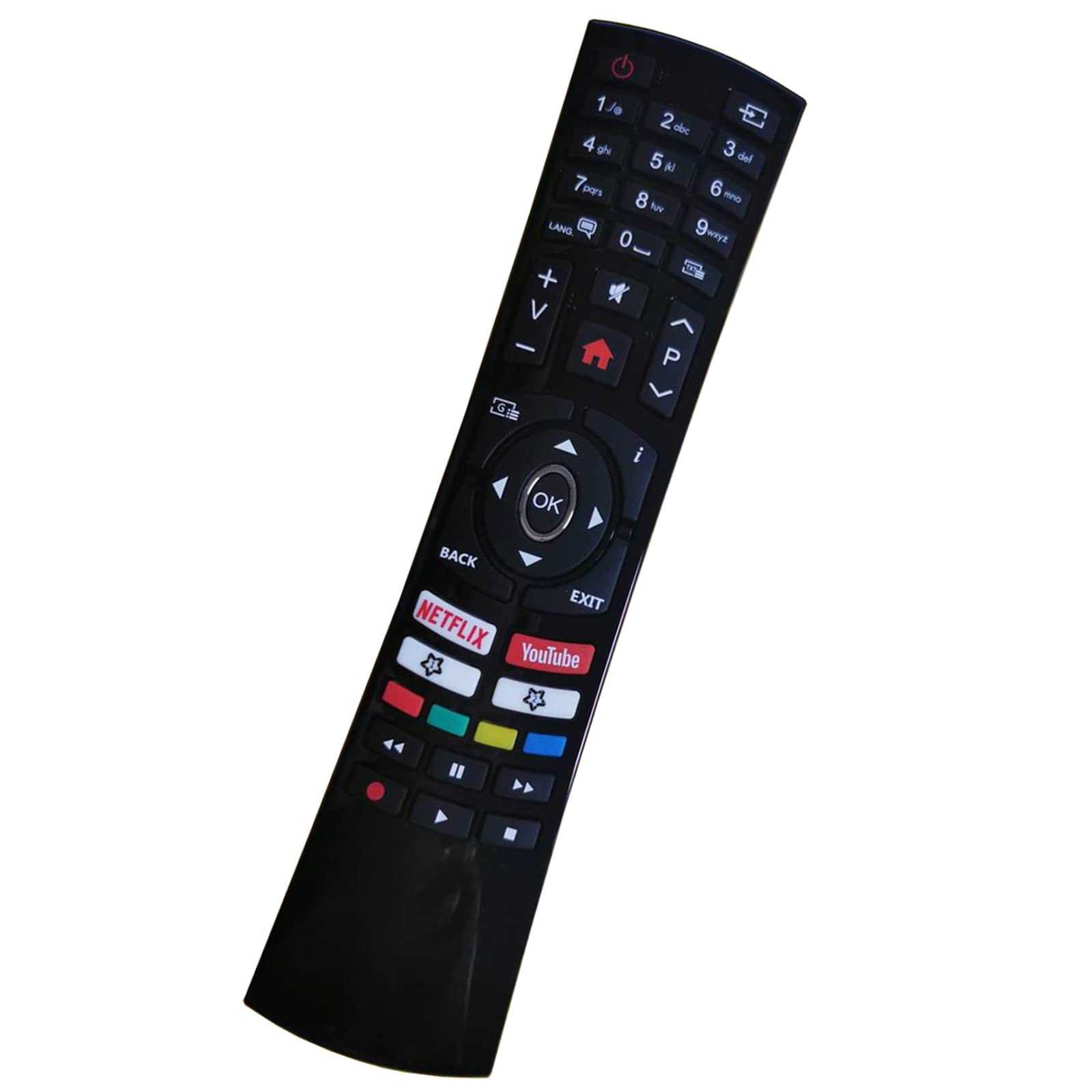 Replacement Remote Control RC4390 Fit for JVC 4K Ultra HD Android TV: LT-55VA3035 LT-43VA3035 LT-50VA3035 Hitachi UHD 4K Android TV: 43HAK5750 49HAK5750 50HAK5750 55HAK5750 58HAK5750