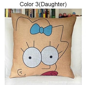 Amazon Com 45 45cm Linen Cotton Cushion Cover Ikea Simpson Family