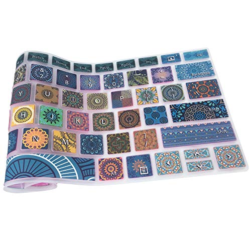SANFORIN Keyboard Cover for Microsoft Surface Book 13.5 inch (2015 Released), Silicone Skin Protector with Individuality Design, US Layout, Bohemian