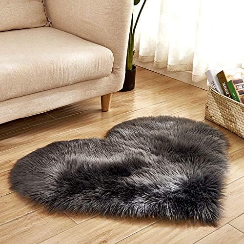 Fur Luxury Rugs Kids Wool Imitation Sheepskin Rugs Wear-Resisting Non-Slip Bedroom Shaggy Cover Rug Mats @ D_40X50cm
