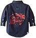 Hatley Little Boys' Button Down Shirt-Space Cadet