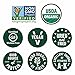 Rhythm Superfoods Kale Chips, Variety Pack, Original/Zesty Nacho/Kool Ranch, Organic and Non-GMO, 2.0 Oz (Pack of 4), Vegan/Gluten-Free Superfood Snacks