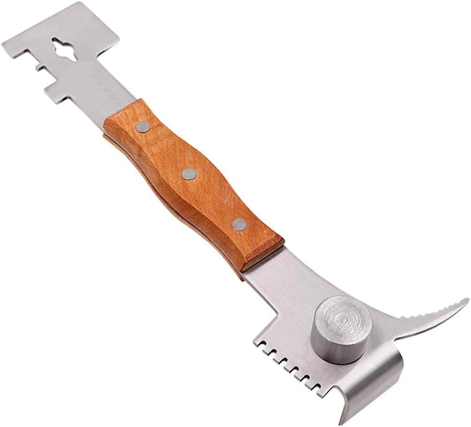 LIUCS Bee Scraper Tools, Beekeeping Multi-Functional Bee Knife Bee Hive Stainless Steel Bee Starting Scraper Flow Hive Tool Bee Beekeeping Equipments 3-Piece Set