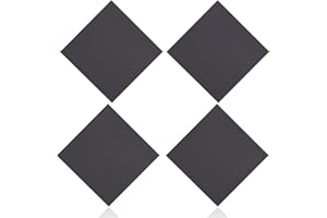 ANNBES HARDWARE 4 Pack Weldable Hot Rolled Mild Steel Plate 2"x 2"，1/4 Inch Thick with Holes Dollar Plate Steel，Metal Sheet for Cutting, Industrial & DIY Projects