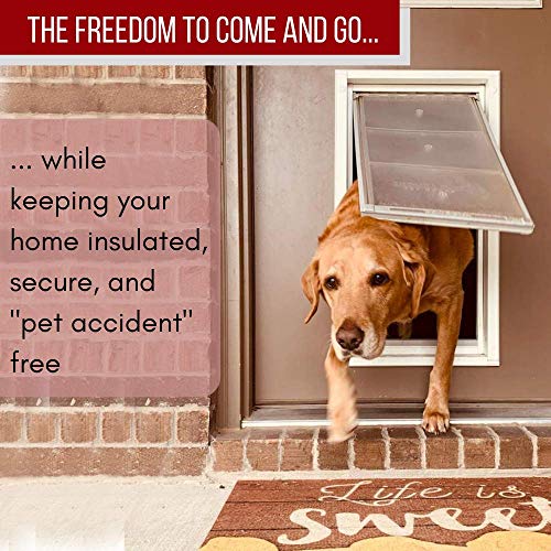 Endura Flap Giant Dog Door for Doors Single Flap Install Thru A Door