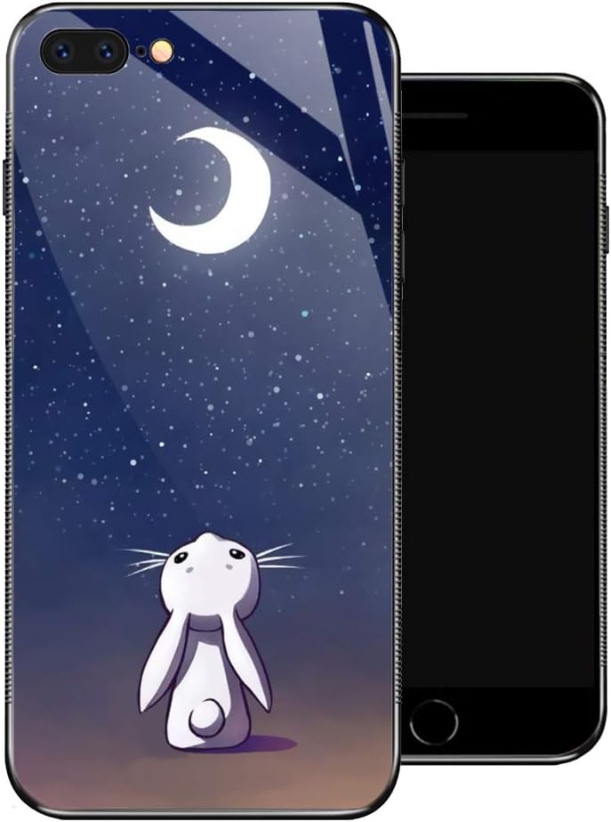 ZHEGAILIAN Case Compatible with iPhone SE2020,Moon Rabbit Cases Compatible with iPhone SE2022/8/7 for Girls,Non-Slip Back Cover[Shock Absorption] Soft TPU Bumper Case for 7/8/SE 2020/SE 2022 4.7-inch