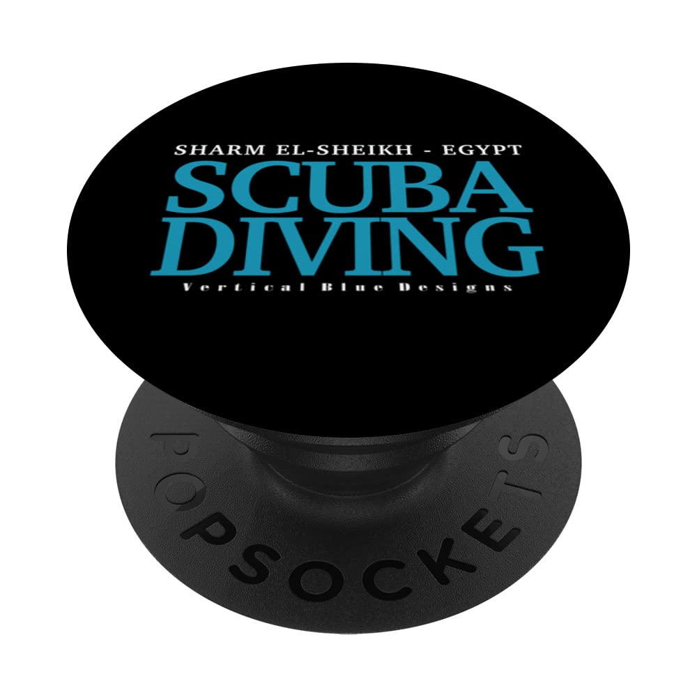 Scuba Diving Sharm El-Sheikh, Scuba Diver Vacation PopSockets Swappable PopGrip