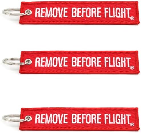 Amazon.com: Rotary13B1 Remove Before Flight DARK RED Key Chain