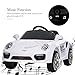 Uenjoy Kids Electric Ride on Cars 6v Battery Power Motorized Vehicles, Remote Control, Suspension, Music, Headlights, Horn, White