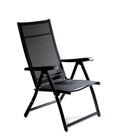 Heavy Duty Durable Adjustable Reclining Folding Chair Outdoor Indoor Garden Pool 1