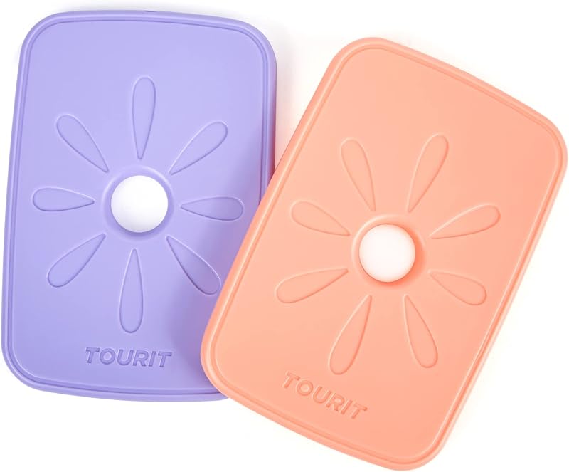 TOURIT Ice Packs for Lunch Bags Reusable Slim Long Lasting Cooler Pack
