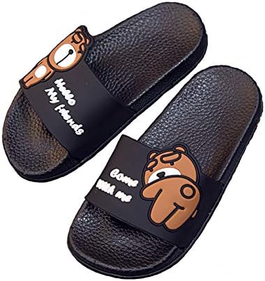 Boys Girls Cute Bathroom Slipper Kids Classic Beach Slippers Slide Sandals Pool Shoes Soft Flip Flops Summer Anti-Slip House Slippers
