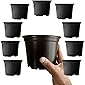 Modiform™ Plastic Plant Pots (Thermoformed Plastic - Made in Europe), Round, Black Colour - Pack of 10