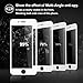 [Privacy Filter] Tateguard Iphone 7 plus Tempered Glass Screen Protector [Privacy-Proof][Edge-to-Edge Coverage] [Front + Back PET protector] [White Tooling]